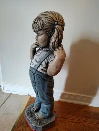 Garden statue. Charming little girl. In new condition, View more