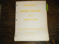 Massey Ferguson 5 Angle Dozer   Parts Book Manual