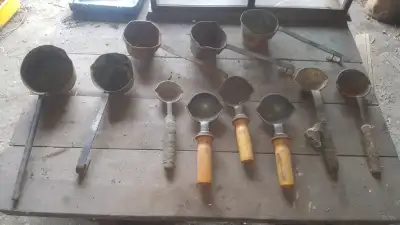 Antique Blacksmith Lead Smelting/Melting Tools , View more