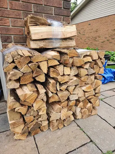 Premium hardwood firewood Hand picked bundles wrapped for easy transport Firewood is stored under my...