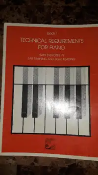Technical Requirements for Piano with exercises in ear training