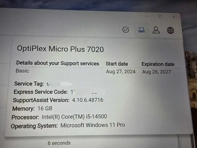 Dell 7020 Micro-i5-14th, 16GB DDR5 Ram, 512GB SSD, Warranty 2027 in Desktop Computers in Edmonton - Image 7