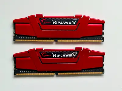 G.Skill Ripjaws V DDR4 16GB Kit 2400MHz CL15 (Red) – XMP, View more