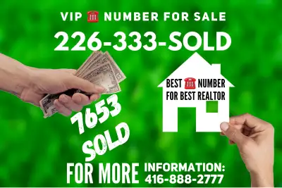 Luxury Vip 519/226/548 UNIQUE 1OF7 226-333-SOLD VIP PHONE NUMBER, View more