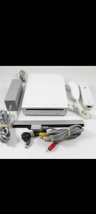 Fully tested and working Nintendo Wii with all cords and cables required to play. Comes with one con...