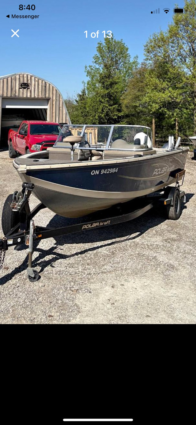 2007 20ft Polarkraft fishing boat in Powerboats & Motorboats in St. Catharines - Image 2