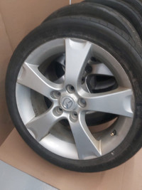 4 Nangkang 205 50 17 on Mazda3 OEM Alloy Rims 5x114.3mm tires ne