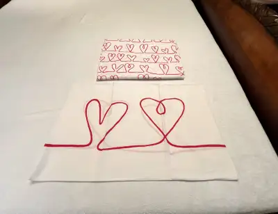 Valentines day linen - Duvet cover set in queen size, View more