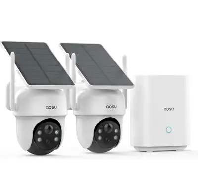 AOSU Security Cameras Outdoor Wireless(2 Cam-Kit), View more