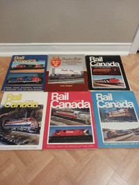 6 - CANADIAN PACIFIC / RAIL CANADA /AMERICA vintage books