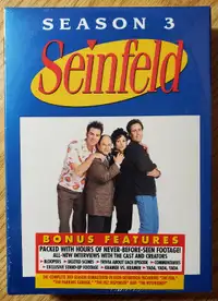 DVD SET: SENFELD- THE COMPLETE SEASON 3 - 4 DISCS - SEALED
