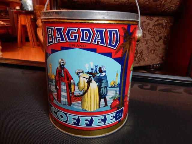 Vintage Bagdad coffee tin-5 pounds- in Arts & Collectibles in Saskatoon