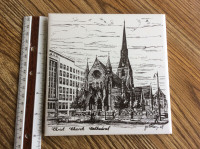 6"  Vintage Ceramic Wall Tile Plaque – Christ Church Cathedral