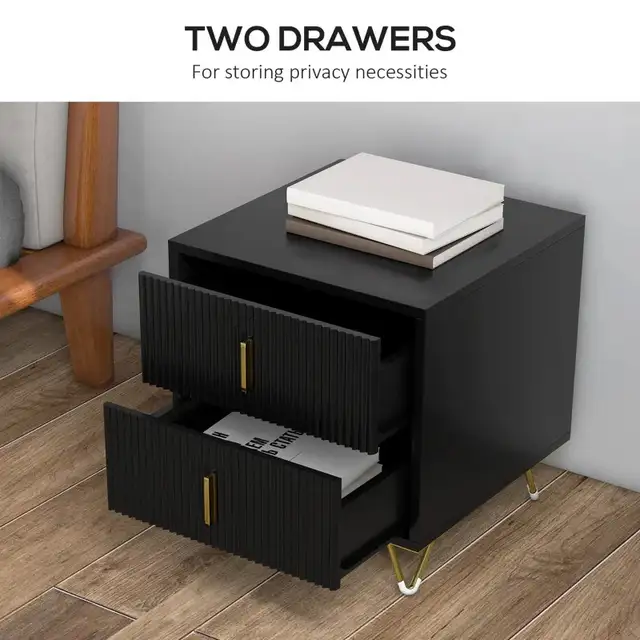 Larger bedside Table, Nightstand w/ 2 Drawers,  End Table  in Other Tables in Markham / York Region - Image 6