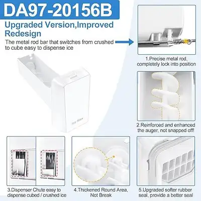 Samsung Refrigerator Ice Bucket Replacement – DA97-20156B (New), View more