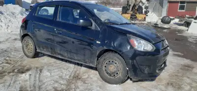 Parting out 2014 Mitsubishi Mirage. About 160,000Km on it. Transmission is slipping. -Engine: $750+H...