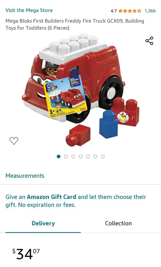 NEW!   Fire Truck MEGA BLOCKS in Toys & Games in City of Toronto - Image 8