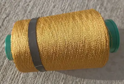 Gold lurex, lace metallic yarn, Yellow Glitter thread, Shining s, View more
