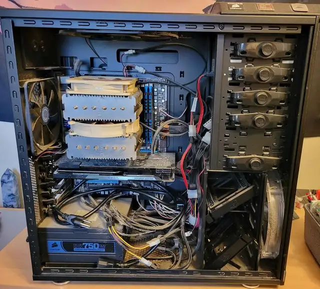 i7-2500K Gaming PC / Parts System – HAF Case, 750W PSU – $180 in System Components in Calgary - Image 2