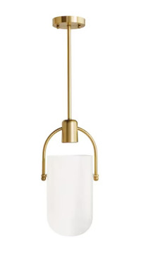 BRAND NEW 24 in Pendant Light in Golden Finish with Glass Shade