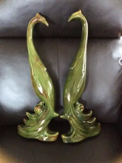 VINTAGE BMP SET(2) LONG NECK CRANES, View more