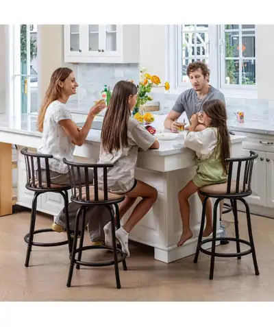 Barstool Industrial Set of 2/ Counter - 24" Heigh, View more