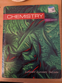 Chemistry Zumdahl College Textbook
