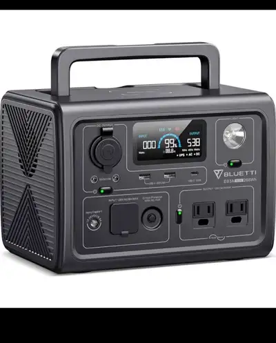BLUETTI Solar Generator EB3A, 268Wh LiFePO4 Battery Backup w/ 2 , View more