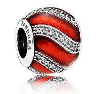 PANDORA Red Adornment Charm