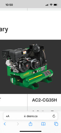 John Deere air compressor/generator
