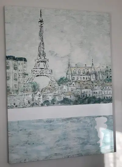 Grand tableau décoratif - Paris - Large decorative painting, View more