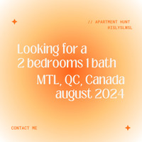 Apartment Hunt: 2 Beds, 1 Bath — 4 ½ .
