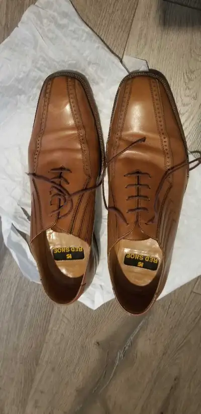 Red Shoe Brown Leather Dress Shoes, View more