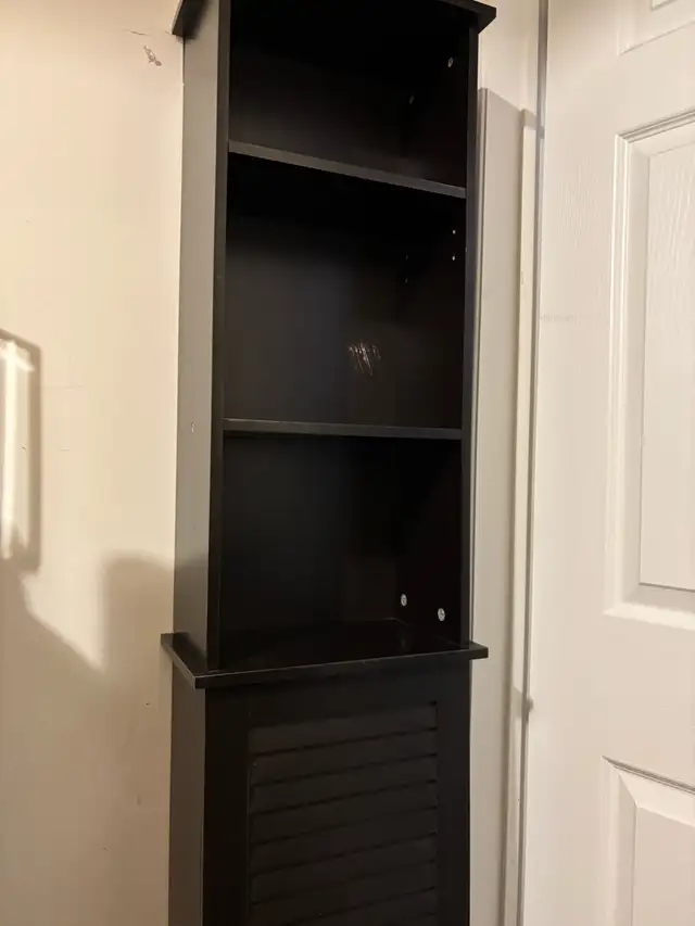 Brown Wooden Storage Cabinet with Shelves in Bookcases & Shelving Units in Oakville / Halton Region - Image 10