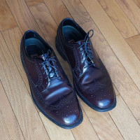 Florsheim Burgundy Wing Tip Oxford Dress Shoes, Men's Size 8 (E)