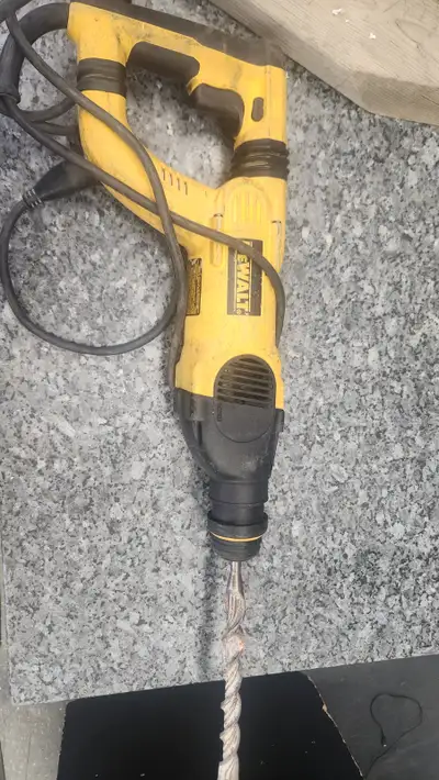 dewalt 115 volt combination hammer drill 3 bits  195$, View more