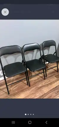 3 black chairs 