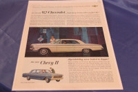 1962 Chevrolet Impala Sport Coupe Chevy 2 Original Ad