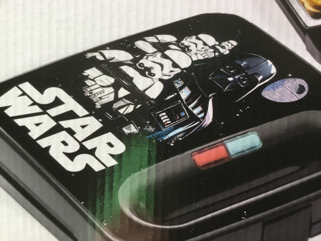 Star Wars CHEESE SANDWICH MAKER (new in box) in Toasters & Toaster Ovens in La Ronge
