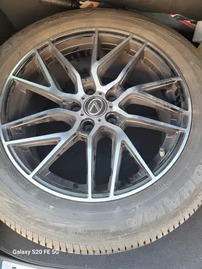 Lexus NSX 300 After Market Rims and Yokohama Tires with Spacers , Used for one Summer 225/60/18 Rim...