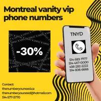 Montreal 514 rare easy golden vanity vip phone number for sale