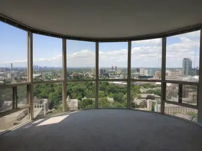 Beautiful large 25th flr 2 Bdrm+ Solarium Bay Wellesley U of T