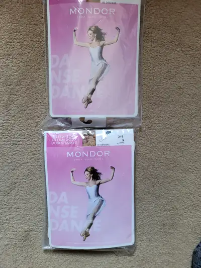 Mondor footless tights Carmel size Medium, View more