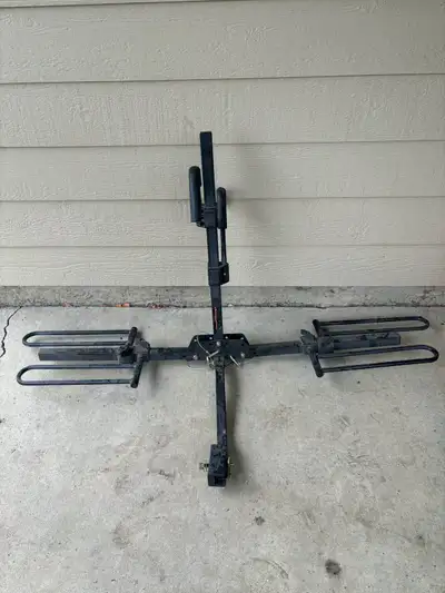 Hitch mounted bike rack. Good for 2 bikes