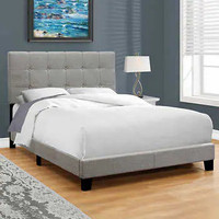  Clancy Grey Double Bed+Box Spring+Mattress