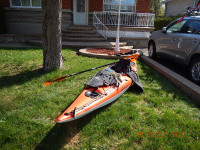 Kayak 12 pieds à gouvernail avec accessoires  1 300$