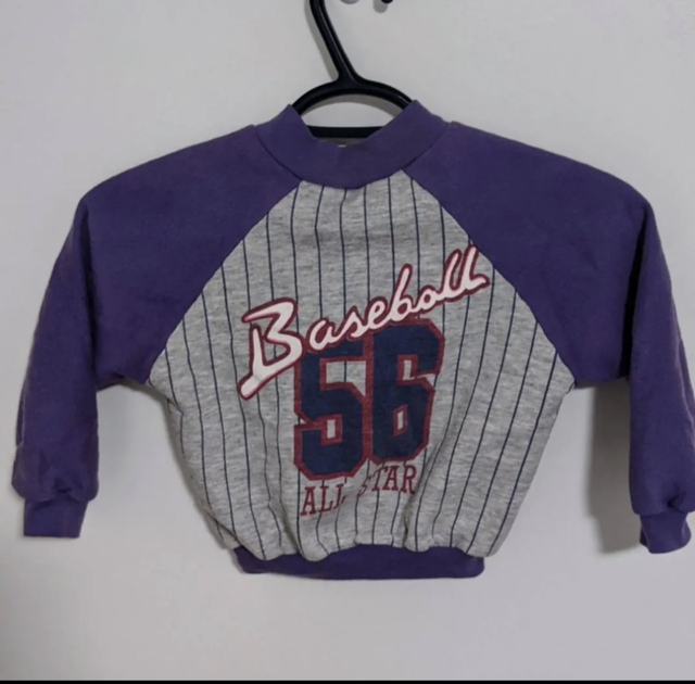 Retro Toddler Baseball Sweater 