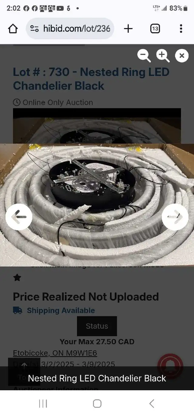 Led chandelier in Indoor Lighting & Fans in City of Toronto - Image 5