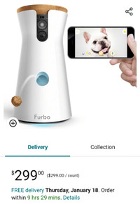 Furbo Dog Treat Dispenser And Camera