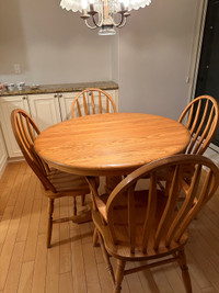 Solid Wood Kitchen Table & Chairs 